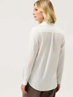 Outlet Regular Fit Cotton Herringbone Shirt MULHER Camisas