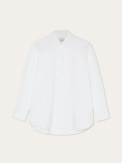 Outlet Regular Fit Cotton Herringbone Shirt MULHER Camisas