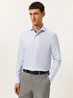 Clearance Regular Fit Formal Oxford Shirt in 100% Cotton Camisas Clássicas|Camisas Clássicas