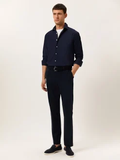 Clearance Regular Fit Garment Dye Open Oxford Shirt in Comfort Cotton Camisas Casuais|Camisas Casuais
