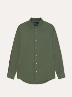 Hot Regular Fit Garment Dye Open Oxford Shirt in Comfort Cotton Camisas Casuais|Camisas Casuais