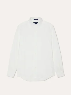 Online Regular Fit Open Shirt in 100% Linen Camisas Casuais|Camisas Casuais