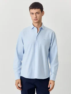 Discount Regular Fit Oxford Shirt in Comfort Cotton Camisas Casuais|Camisas Casuais