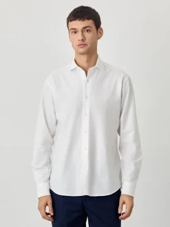 Clearance Regular Fit Oxford Shirt in Comfort Cotton Camisas Casuais|Camisas Casuais