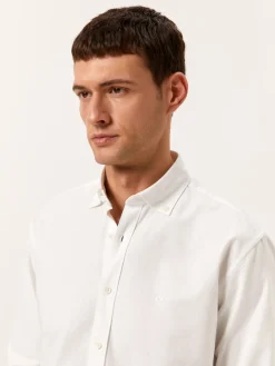 Discount Regular Fit Oxford Shirt in Comfort Cotton Camisas Casuais|Camisas Casuais