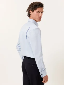 Outlet Regular Fit Performance Poplin with Oxford Collar and Double Cuffs Camisas Clássicas