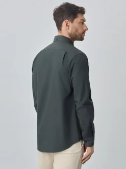 Best Regular fit poplin over dye shirt Camisas Casuais