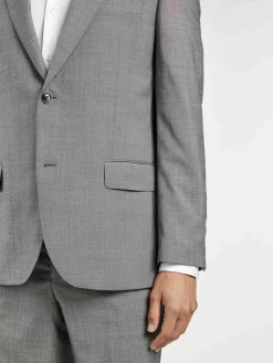 New Regular Fit Sharkskin suit in 100% Wool Fatos|Fatos
