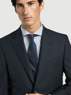 Clearance Regular Fit Sharkskin Suit in 100% Wool Fatos|Fatos