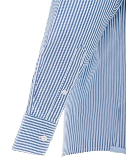 Regular Fit Striped Oxford Shirt in 100% BCI Cotton Camisas Casuais|Camisas Casuais