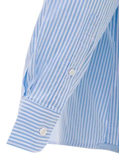 Discount Regular Fit Striped Oxford Shirt in 100% BCI Cotton Camisas Casuais|Camisas Casuais
