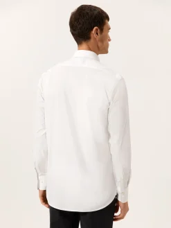 Hot Regular Fit Travel Poplin Shirt in Comfort Cotton Camisas Clássicas|Camisas Clássicas