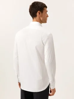 Clearance Regular Fit Travel Poplin Shirt in Comfort Cotton Camisas Clássicas|Camisas Clássicas