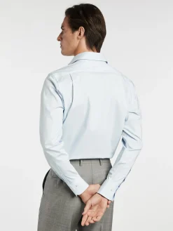 Regular Fit Travel Poplin Shirt in Comfort Cotton Camisas Clássicas|Camisas Clássicas