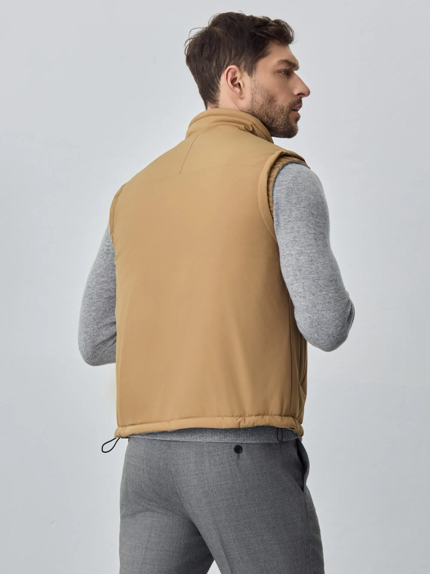 Outlet Reversible Vest With Distinct Fabrics On Each Side Coletes