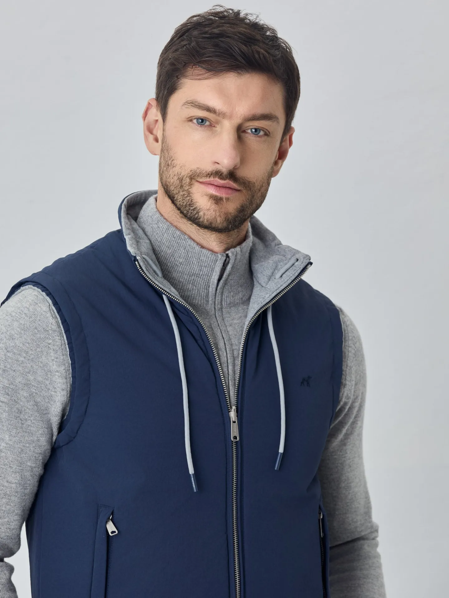 Outlet Reversible Vest With Distinct Fabrics On Each Side Coletes