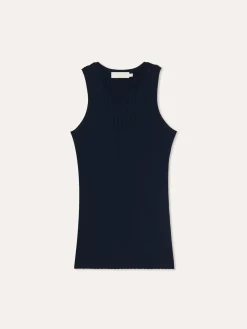 Discount Ribbed Tank Top In Viscose & Nylon Blend MULHER Tops