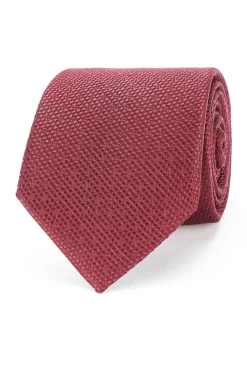 Outlet Semi Plain Tie 100% Silk 8cm Gravatas