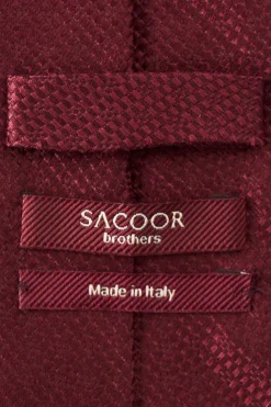 Outlet Semi Plain Tie 100% Silk 8cm Gravatas