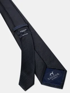Sale Semi Plain Tie 100% Silk 7,5cm Gravatas