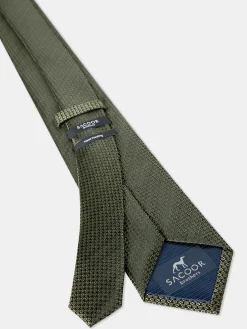 Sale Semi Plain Tie 100% Silk 7,5cm Gravatas