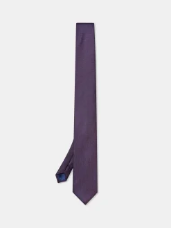 Discount Semi Plain Tie 100% Silk 7,5cm Gravatas