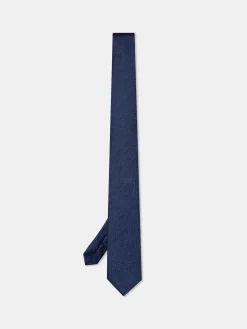 Discount Semi Plain Tie 100% Silk 7,5cm Gravatas