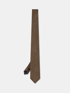 Outlet Semi Plain Tie 100% Silk 7,5cm Gravatas