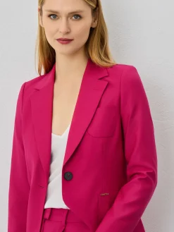 Single-Breasted Suit Blazer In Rayon Blend MULHER Fatos|Blazers