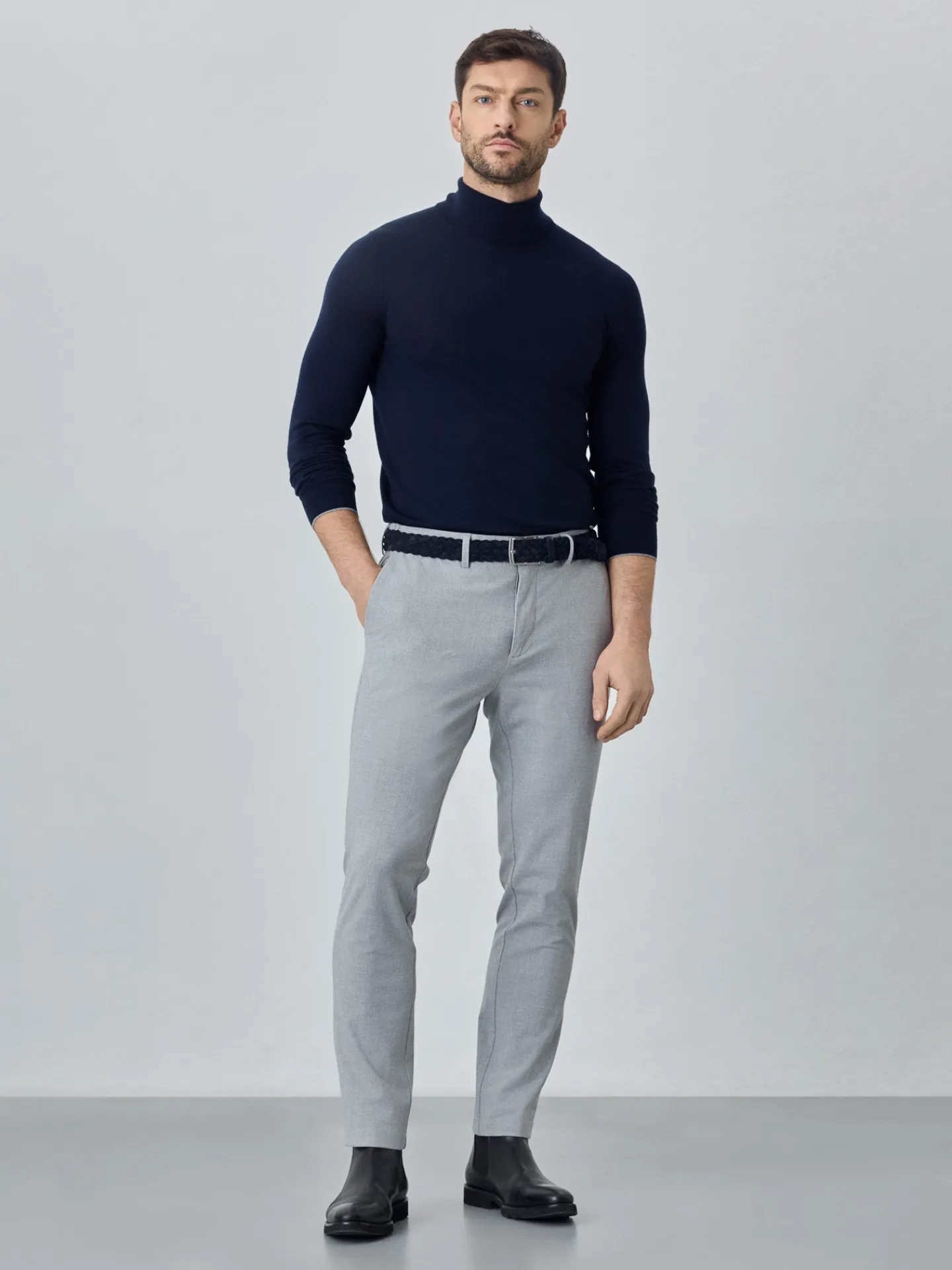 Sale Slim fit bi stretch chino trousers Calças Casuais