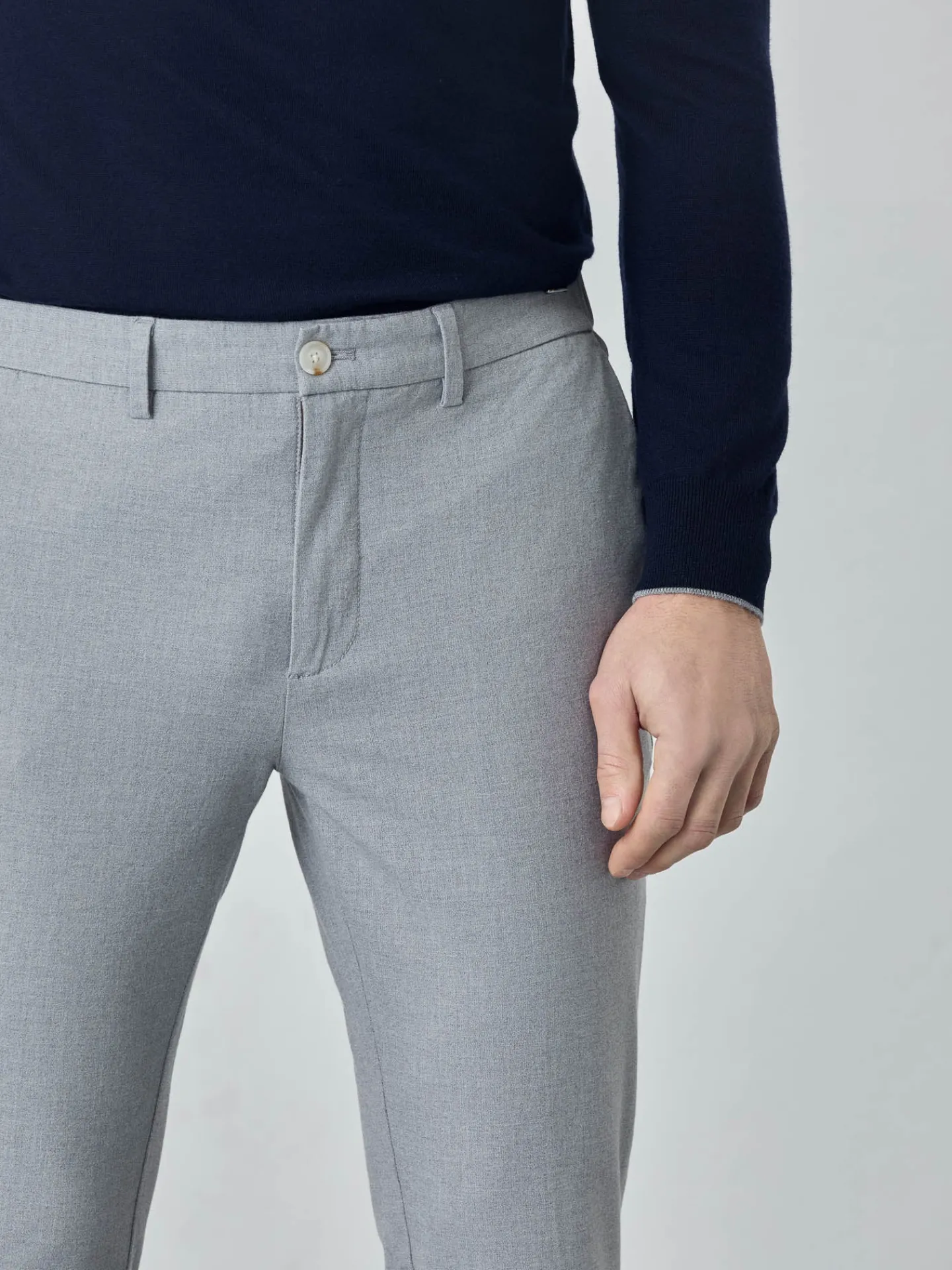 Sale Slim fit bi stretch chino trousers Calças Casuais