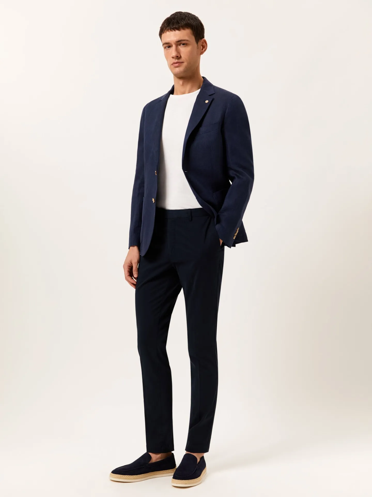 Sale Slim Fit Casual Trousers in Comfort Cotton Calças Casuais|Calças Casuais