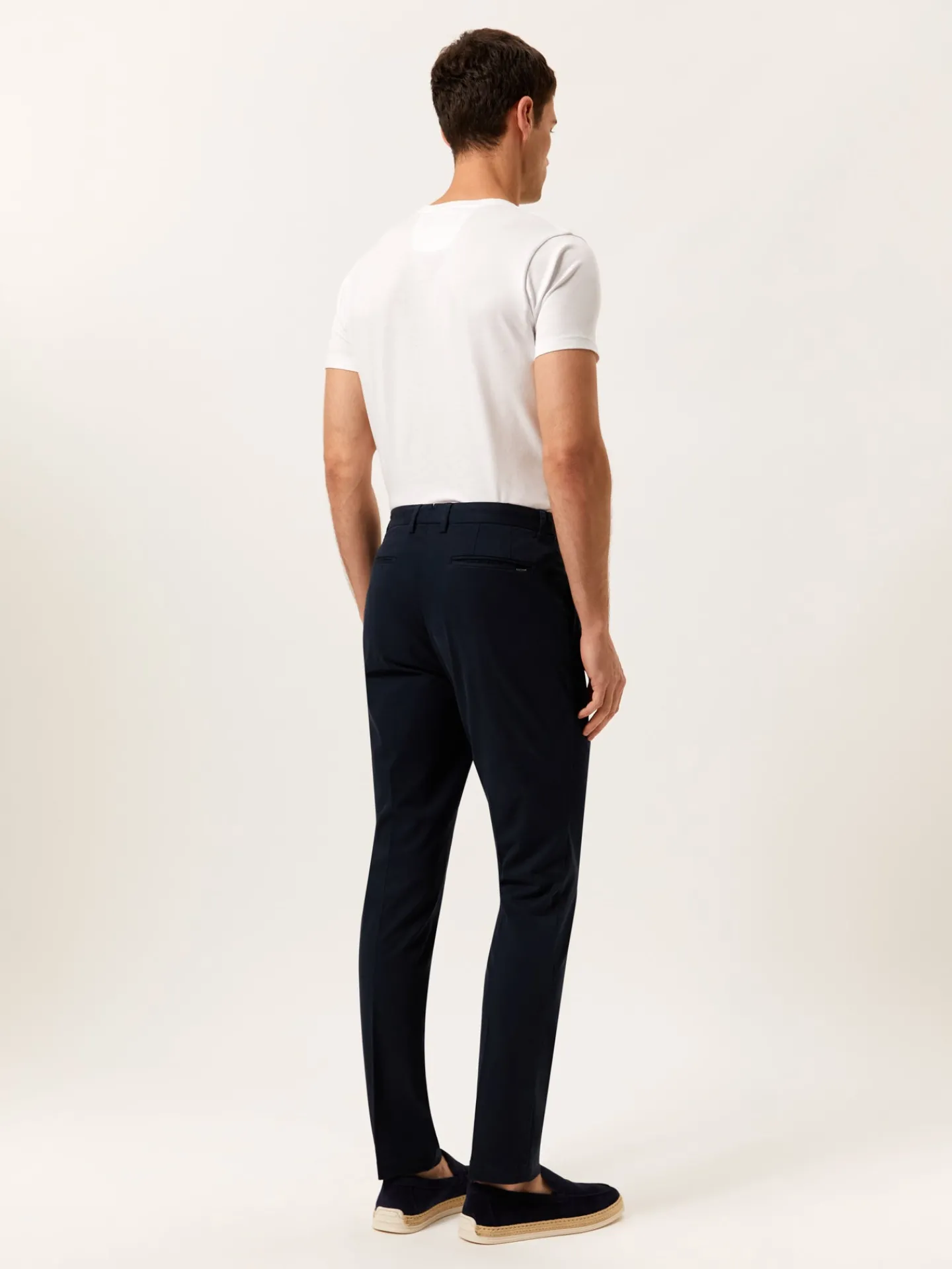 Sale Slim Fit Casual Trousers in Comfort Cotton Calças Casuais|Calças Casuais