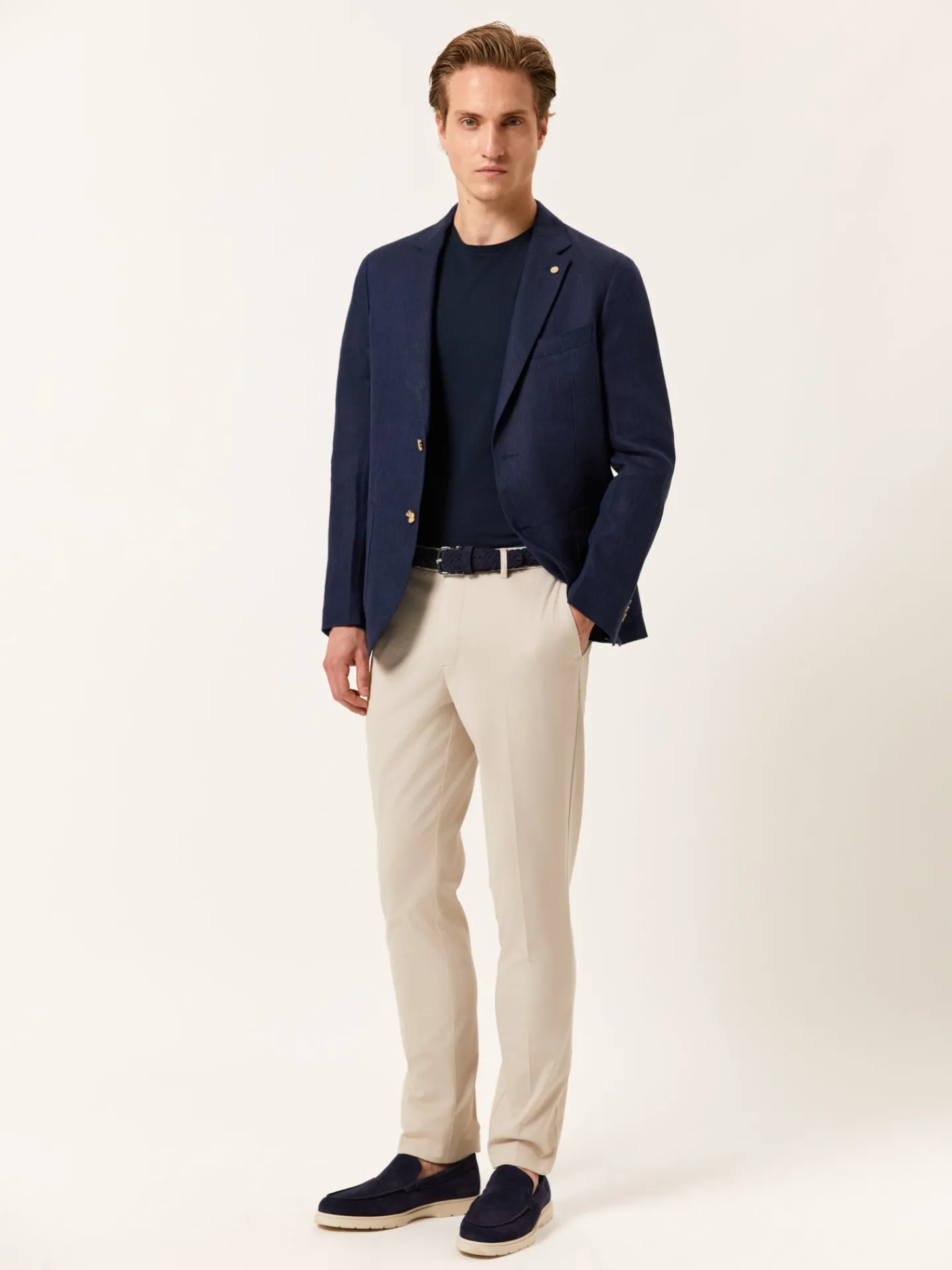 Hot Slim Fit Casual Trousers in Comfort Cotton Calças Casuais|Calças Casuais