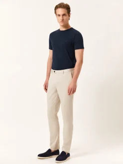 Hot Slim Fit Casual Trousers in Comfort Cotton Calças Casuais|Calças Casuais
