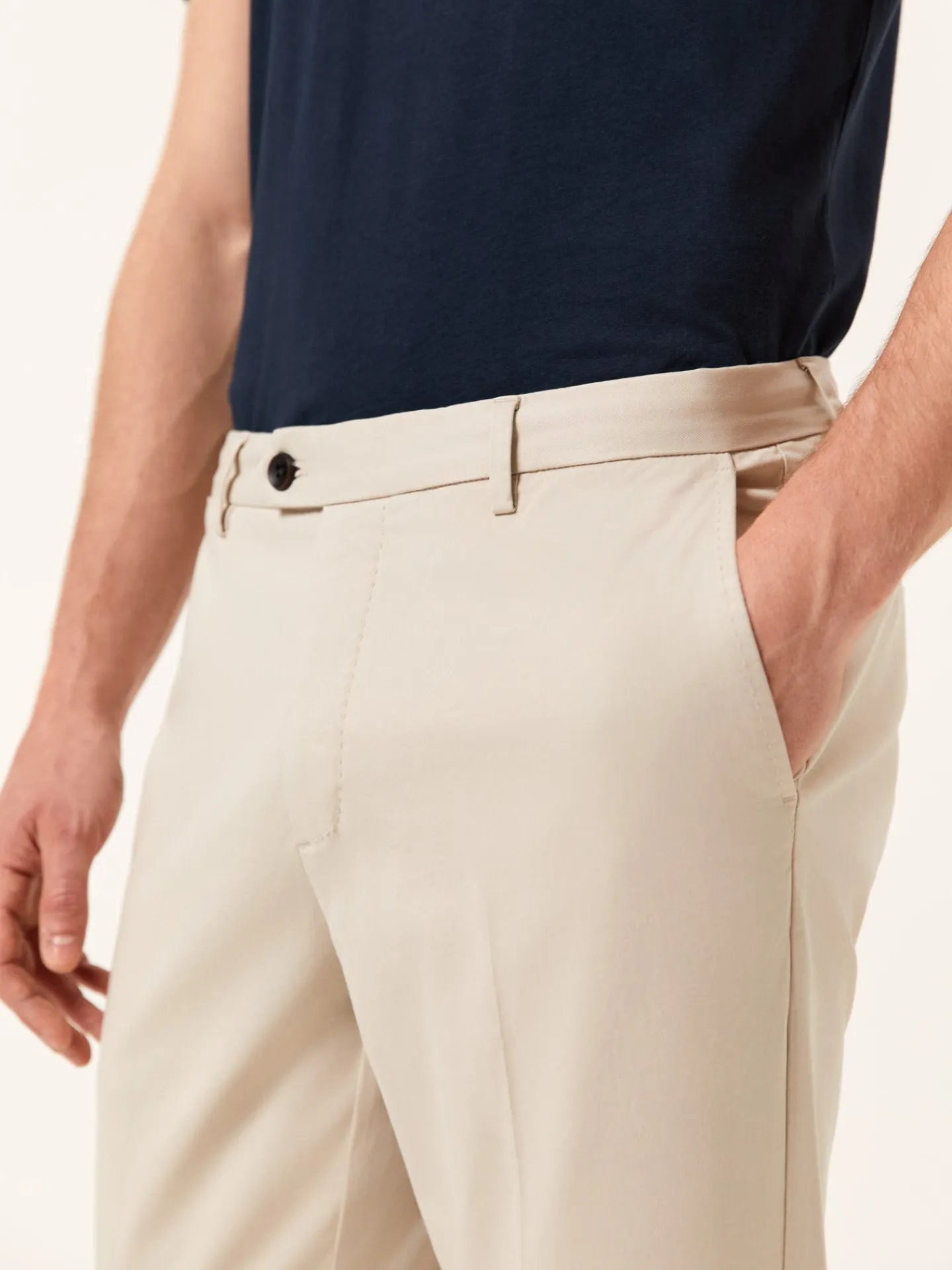 Hot Slim Fit Casual Trousers in Comfort Cotton Calças Casuais|Calças Casuais