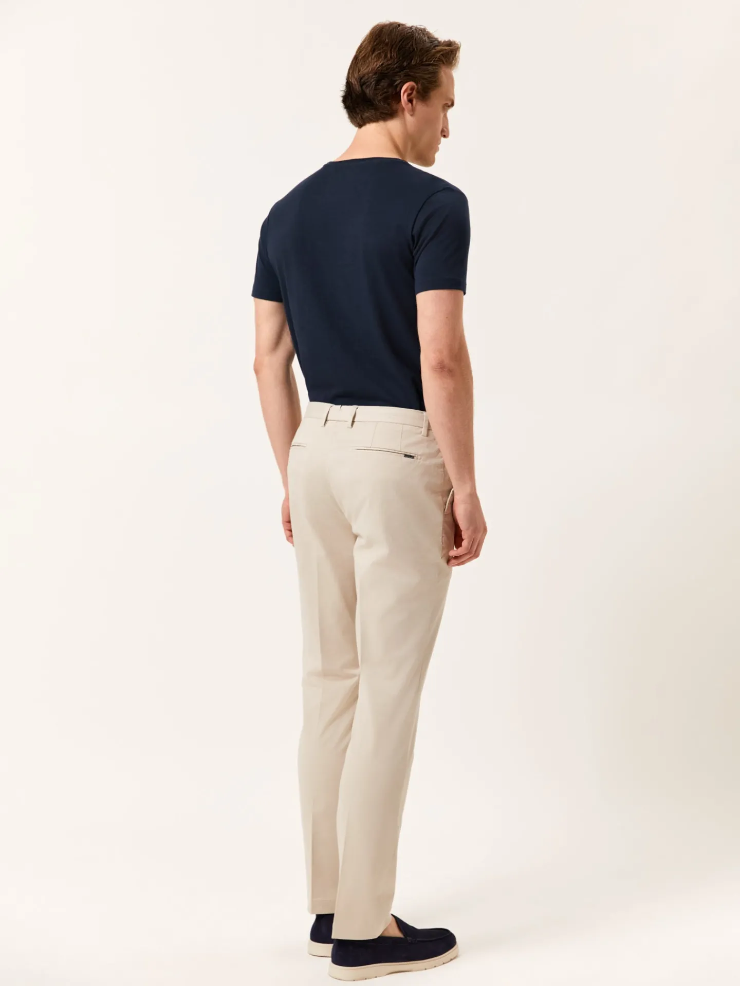 Hot Slim Fit Casual Trousers in Comfort Cotton Calças Casuais|Calças Casuais