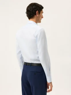 Slim Fit Dobby Formal Shirt With Oxford Collar Camisas Clássicas