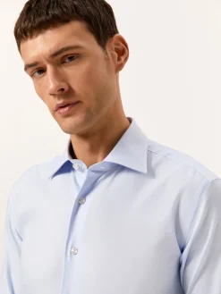 Online Slim Fit Formal Oxford Shirt in 100% Cotton Camisas Clássicas|Camisas Clássicas