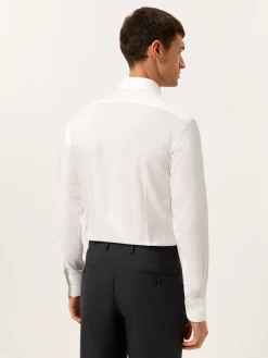 Slim Fit Formal Oxford Shirt in 100% Cotton Camisas Clássicas|Camisas Clássicas