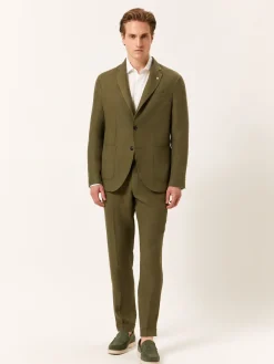 Outlet Slim Fit Formal Suit in 100% Linen Fatos|Fatos