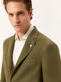Outlet Slim Fit Formal Suit in 100% Linen Fatos|Fatos