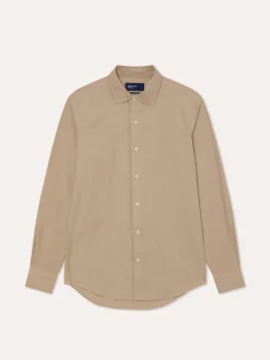 Best Slim Fit Garment Dye Open Oxford Shirt in Comfort Cotton Camisas Casuais|Camisas Casuais