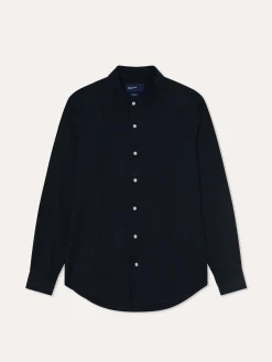 Best Slim Fit Garment Dye Open Oxford Shirt in Comfort Cotton Camisas Casuais|Camisas Casuais