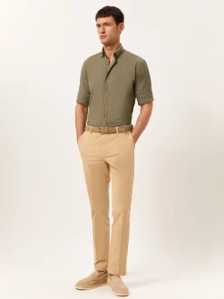 Best Slim Fit Garment Dye Poplin Shirt on Comfort Cotton Camisas Casuais|Camisas Casuais