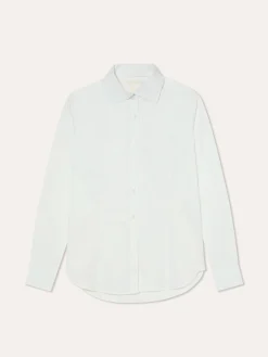 Best Slim Fit K-easy Plain Poplin Comfort Shirt With Open Collar MULHER Camisas