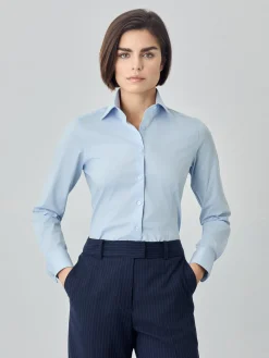 Discount Slim Fit K-easy Plain Poplin Comfort Shirt With Open Collar MULHER Camisas