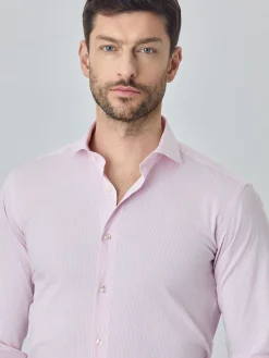 Hot Slim fit k-easy striped poplin comfort shirt Camisas Clássicas