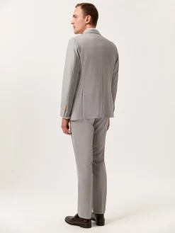 Best Slim Fit Mélange Suit in Wool Fatos