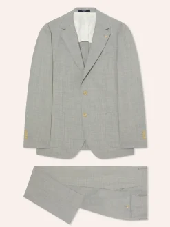 Best Slim Fit Mélange Suit in Wool Fatos